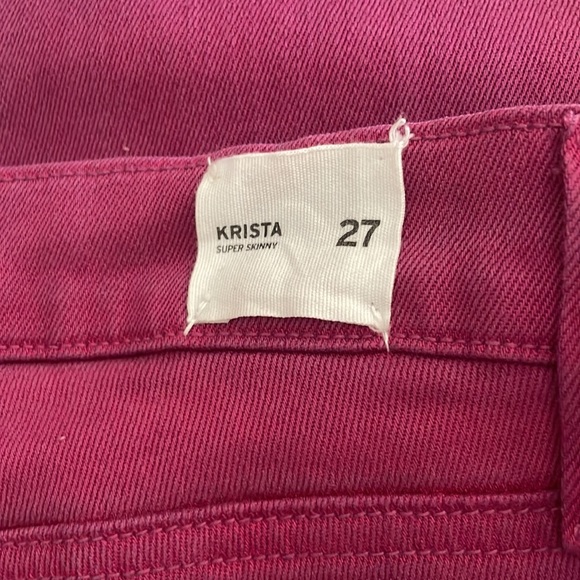 Hudson jeans pink Krista super skinny size 27 - Picture 6 of 6